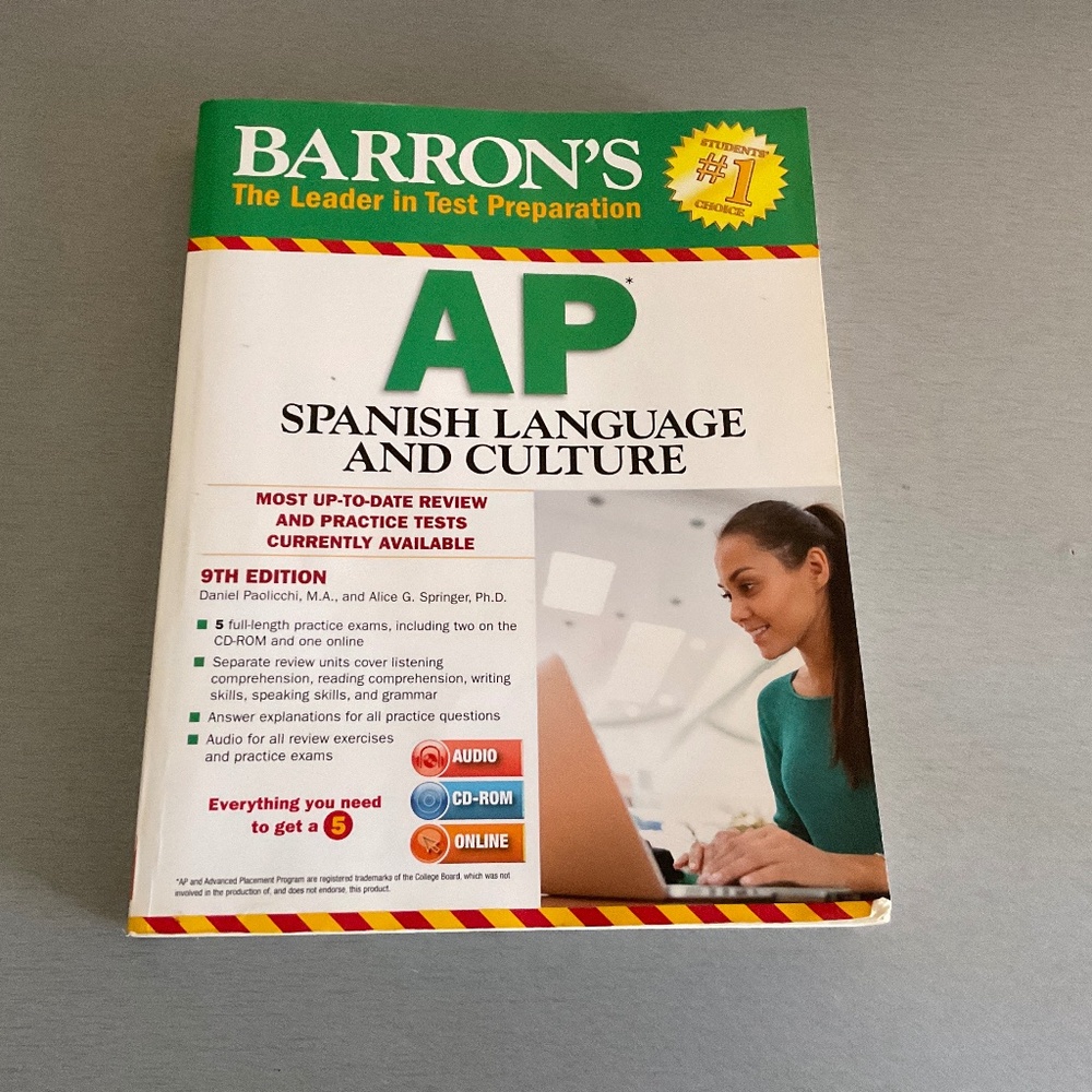 BARRON’S AP SPANISH LANGUAGE AND CULTURE test preparation book